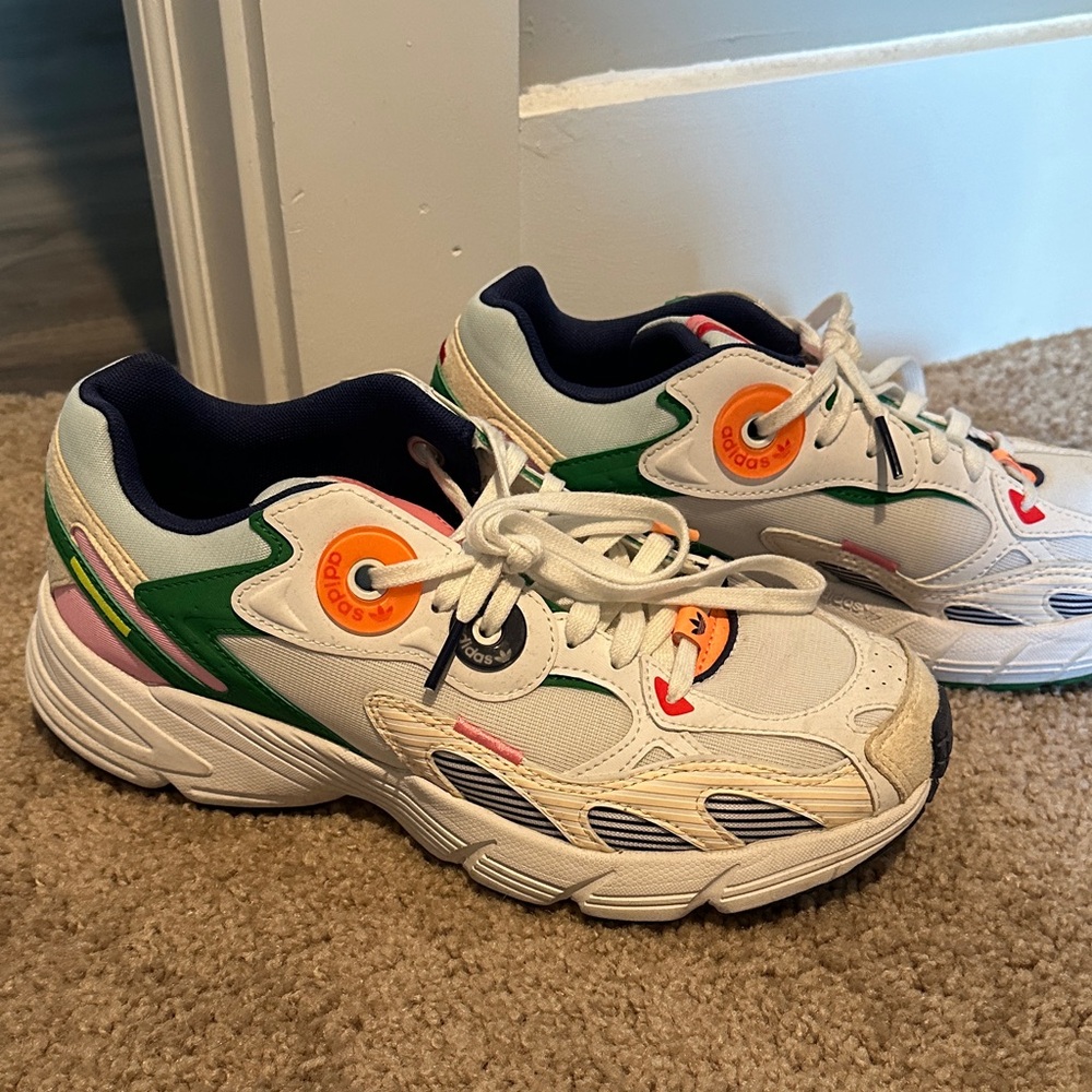 adidas ADI2000 White Multicolor Retro Sneakers